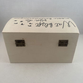 tekstbord / houten doosje om te rouwen/herinneren adv 2 - 4