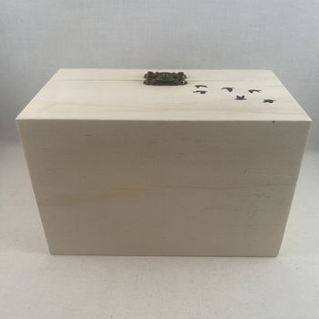 tekstbord / houten doosje om te rouwen/herinneren adv 2 - 6