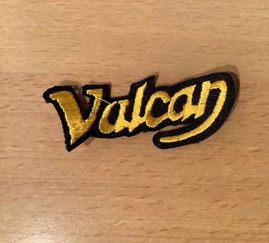 Vulcan embleem 7.5 cm geborduurd, per stuk of partij - 0