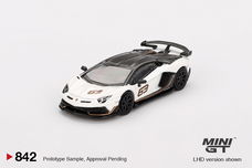 Mini GT 1/64 - Lamborghini Aventador SVJ 63 Bianco Asopo Mgt282