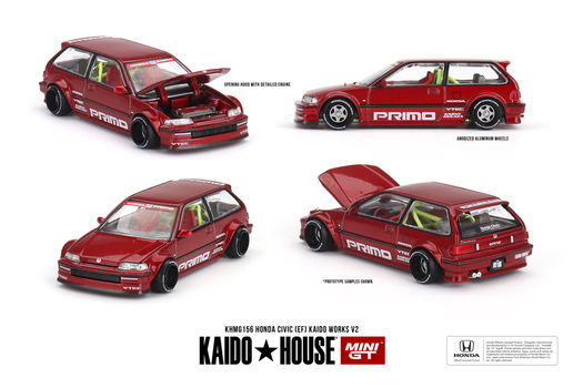 Mini GT 1/64 - Honda Civic (EF) Kaido Works V2 Mgt284 - 0