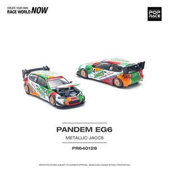 Pandem Civic EG6 JACCS 1:64 Pop Race 110 - 4