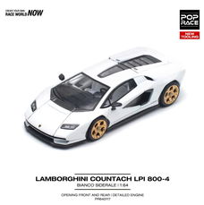 Lamborghini Countach LPI 800-4 white 1:64 Pop Race 111