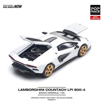 Lamborghini Countach LPI 800-4 white 1:64 Pop Race 111 - 2