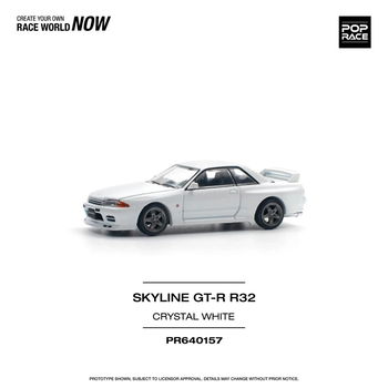 Nissan Skyline GTR Nismo 400R white 1:64 Pop Race 112 - 0