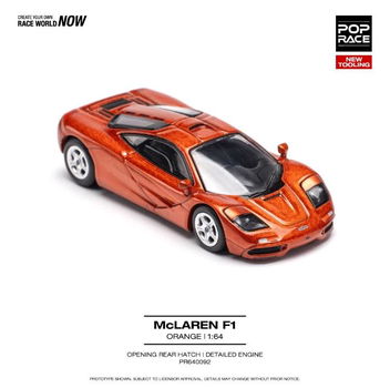 McLaren F1 orange 1:64 Pop Race 113 - 0