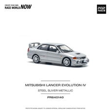 Mitsubishi Lancer Evolution IV grey 1:64 Pop Race 114