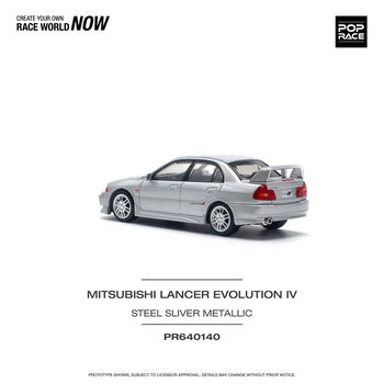 Mitsubishi Lancer Evolution IV grey 1:64 Pop Race 114 - 2