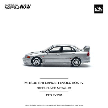 Mitsubishi Lancer Evolution IV grey 1:64 Pop Race 114 - 3