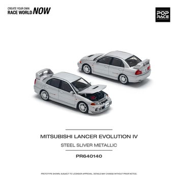 Mitsubishi Lancer Evolution IV grey 1:64 Pop Race 114 - 4