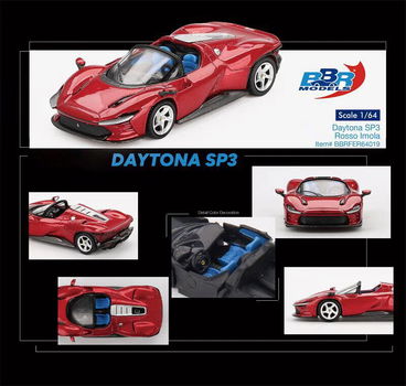 BBR 1/64 Ferrari Daytona SP3 Rosso Imola BBR012 - 3