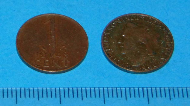 Nederland - 1 cent 1948 - 0