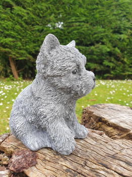 schatig tuinbeeldje van een puppy hondje - 3