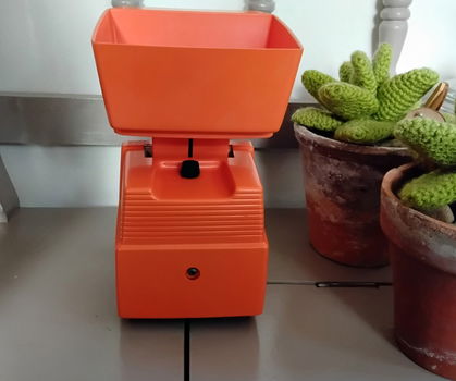 Retro - vintage - oranje - keukenweegschaal - 4