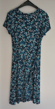 Zomer jurkje LIV blauw bloemen maat 48 - 1
