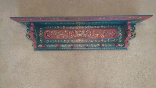Te koop: authentieke hindelooper schilderkunst kapstok - 1