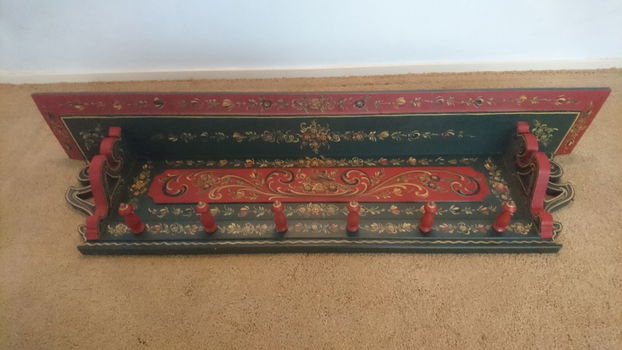 Te koop: authentieke hindelooper schilderkunst kapstok - 2