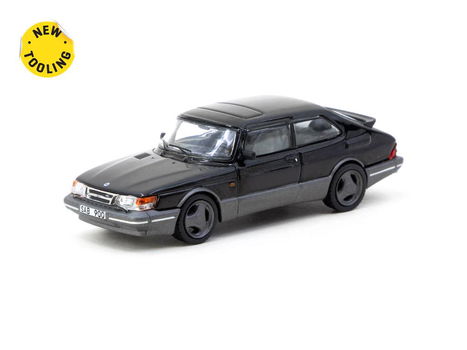 Saab 900 Turbo Black 1:64 Tarmac 092 - 0