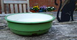 Emaille schaal - bak - reseda groen - geëmailleerd - 0 - Thumbnail