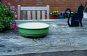 Emaille schaal - bak - reseda groen - geëmailleerd - 1 - Thumbnail