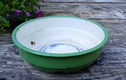 Emaille schaal - bak - reseda groen - geëmailleerd - 2 - Thumbnail