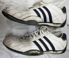 Adidas Original Goodyear collector's model ultra zeldzaam, Wit/blauw, MAAT 46 1/2