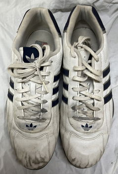 Adidas Original Goodyear collector's model ultra zeldzaam, Wit/blauw, MAAT 46 1/2 - 1