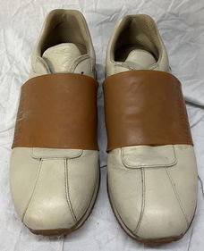 Bikkembergs beige exclusieve sneakers, elastische sluiting
