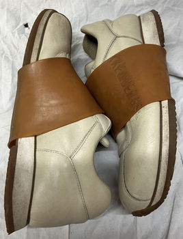 Bikkembergs beige exclusieve sneakers, elastische sluiting - 1