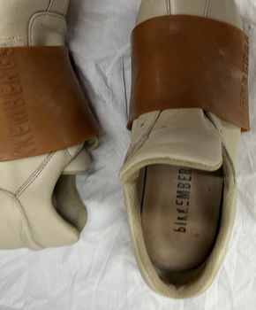 Bikkembergs beige exclusieve sneakers, elastische sluiting - 3