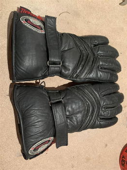 Leren Motor handschoenen M, per paar - 1