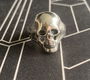 Ring Skull, Verchroomd, 21mm, per stuk - 1 - Thumbnail