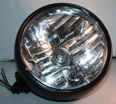 Koplamp 6-1/2 inch heldere lens (190mm) H4 12V 55/60W, per stuk - 0