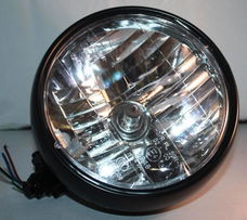 Koplamp 6-1/2 inch heldere lens (190mm) H4 12V 55/60W, per stuk