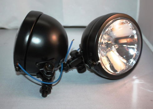 Spotlights Zwart 120 mm (4 1/2 '') 120mm H3 12V 55W E-keur, per paar - 0