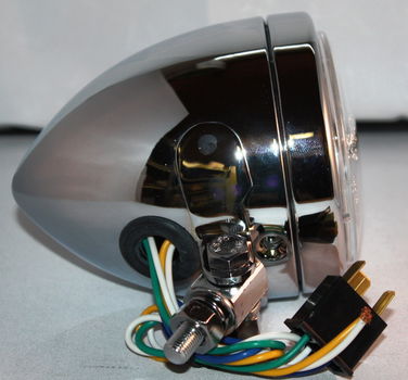 Koplamp Bullit 109mm H4 12volt 55/60W E-keur - 1