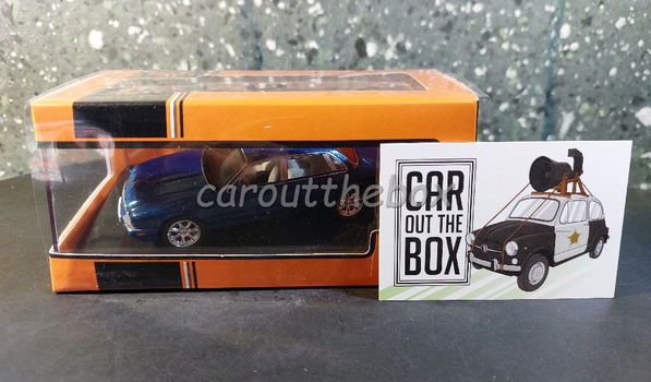 Jaguar XJ8 1998 blauw 1:43 Ixo V1145 - 4
