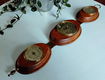 Vintage thermometer barometer hygrometer in eikenhout - 1 - Thumbnail