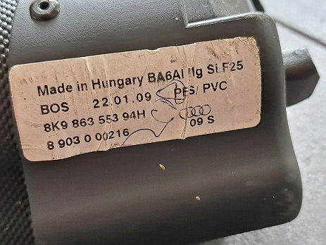 Audi A4 Avant B8 (8K5) Afdekzeil Kofferbakzeil 8K986355394H Used - 4