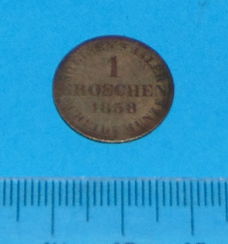 Braunschweig-Wolfenbüttel - 1groschen 1858 - zilver