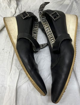 BIKKEMBERGS damesschoenen exclusief, zwart/wit, leder, maat 39, gebruikt - 2