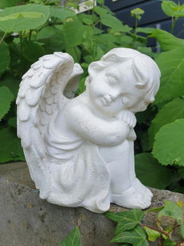 engel van beton , tuinbeeld - 5
