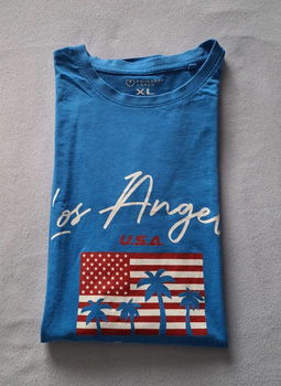 Te koop nieuw blauw T-shirt van Primark met print (maat: XL) - 3