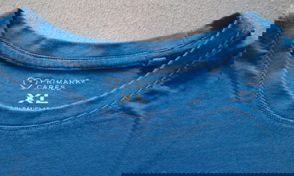Te koop nieuw blauw T-shirt van Primark met print (maat: XL) - 5