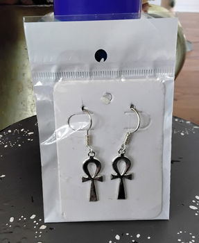 Oorbellen ankh, anch, levenskruis, anch-kruis, anch-teken - 0