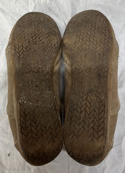 Sneakers bruin daim/leder maat 39, merk onbekend - 5