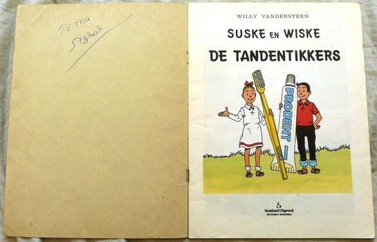 Strip Boek, Suske en Wiske, De Tandentikkers, Reclame uitgave: Prodent, 1985.(Nr.1) - 1
