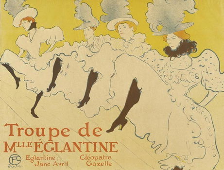 La troupe de mlle Églantine - Toulouse-Lautrec - 1895-'96 - 0