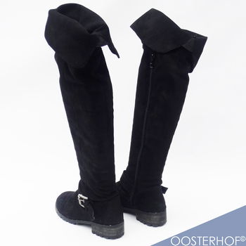 Nîo Nîo™ A-311 Black Zwart Suede Dames Laarzen | Maat 37 - 2