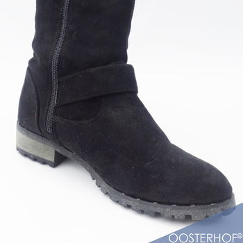 Nîo Nîo™ A-311 Black Zwart Suede Dames Laarzen | Maat 37 - 4